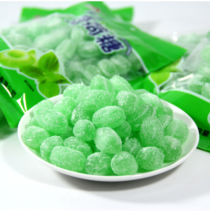 清凉糖老式薄荷糖怀旧7080后记忆学生上课清新口气接吻糖200g薄荷糖