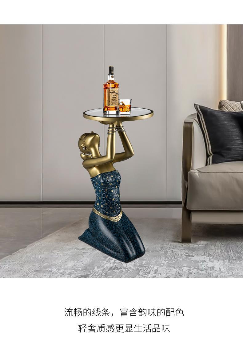 初晨现代轻奢风落地摆件客厅工艺品电视柜角落创意艺术家居装饰品傣族