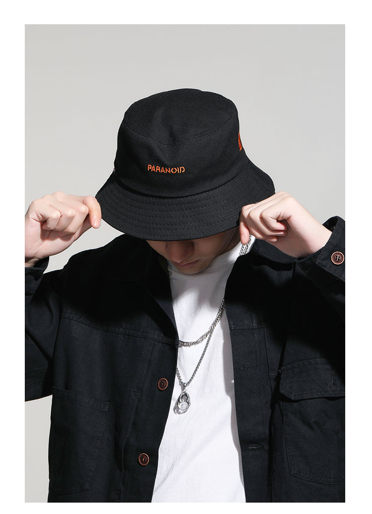 lucaly男生潮流渔夫帽帽子男新款夏季防晒潮流盆帽男士休闲遮阳鸭舌帽