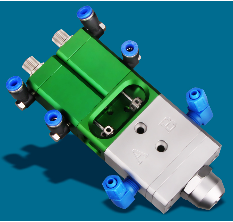 巴哈驴五金店达立诚my718精密回吸式ab胶点胶阀大流量双液灌胶机气动