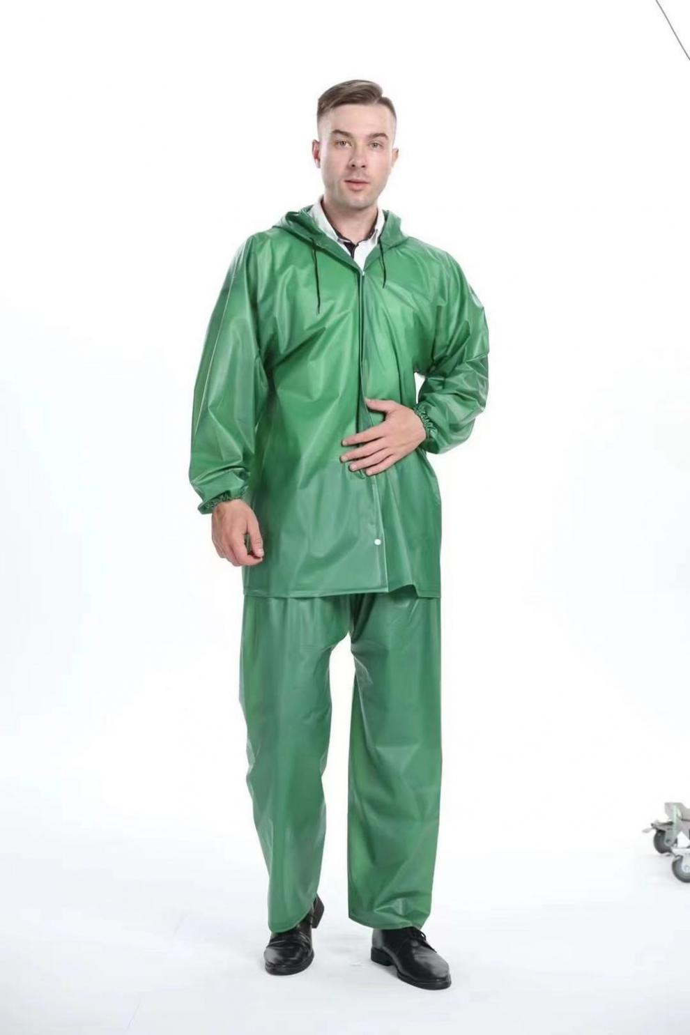 加厚成人套装雨衣雨裤牛筋雨衣防暴雨男女士工地干活套装雨衣批发新款