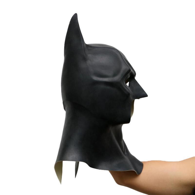 蝙蝠侠面具thedarkknightrisesbatmanmask黑暗骑士乳胶头套黑