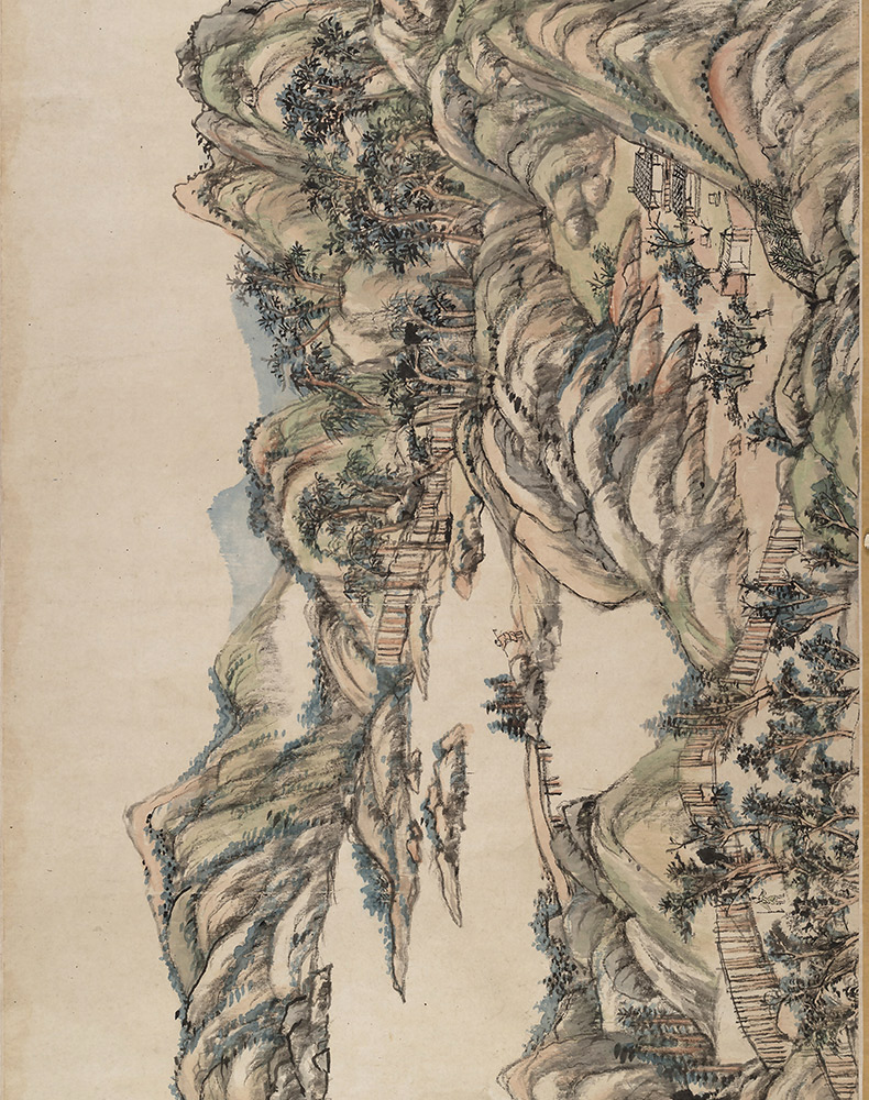 可狄清 王原祁 辋川图卷(全卷)纸本高清微喷手卷卷轴风景画装饰画横幅