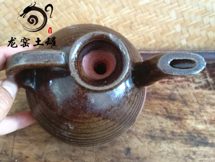 柴窑酒燎子 烫酒壶暖酒壶古式土罐 瓦罐酒器粗陶酒壶鸭嘴壶烧酒壶