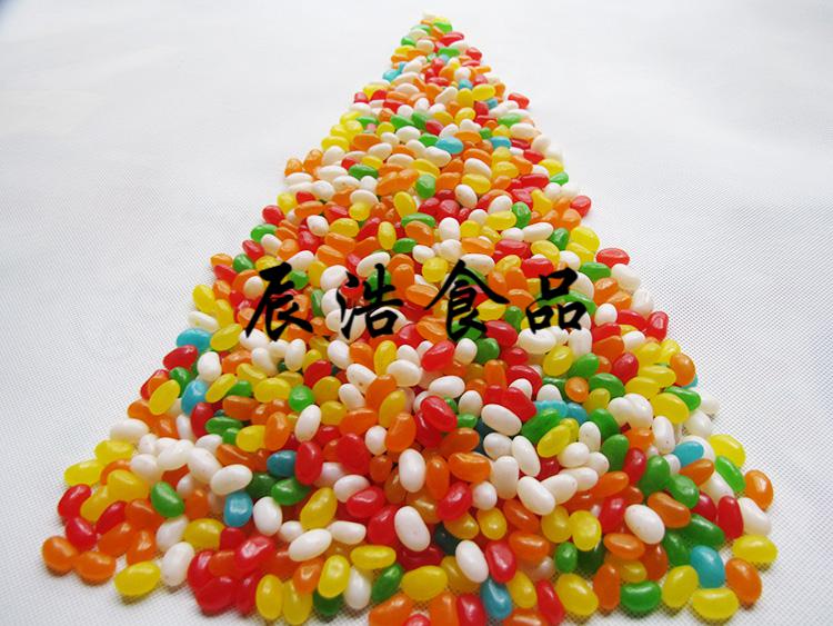 5折1000g吉利豆彩虹软糖喜糖结婚庆橡皮糖彩色糖豆水果味糖果零食1斤