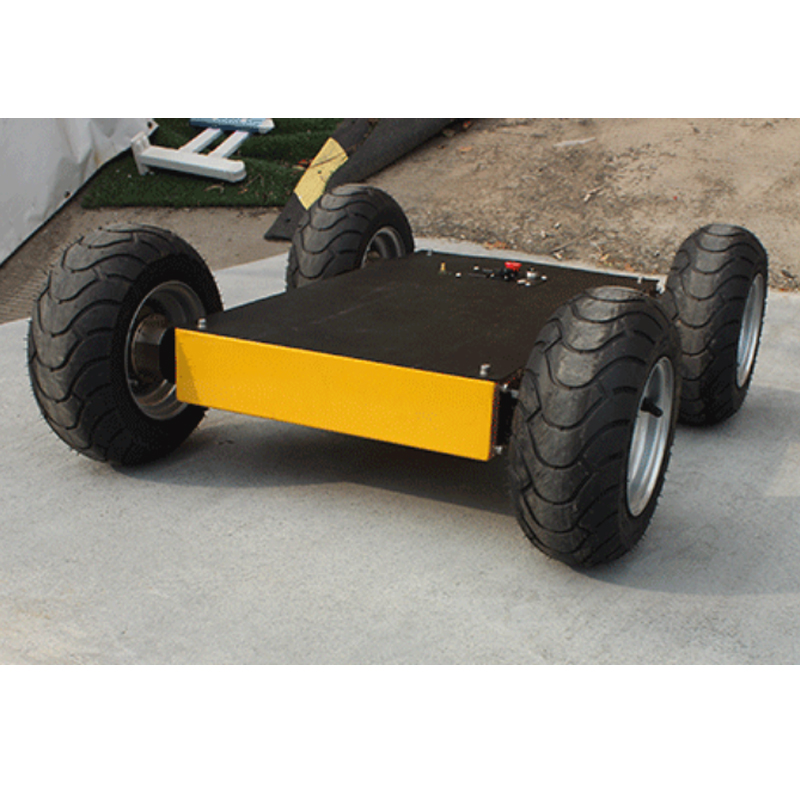 猛仕将四驱agv小车轮式机器人底盘无人驾驶巡逻安防支持ros100kg品质