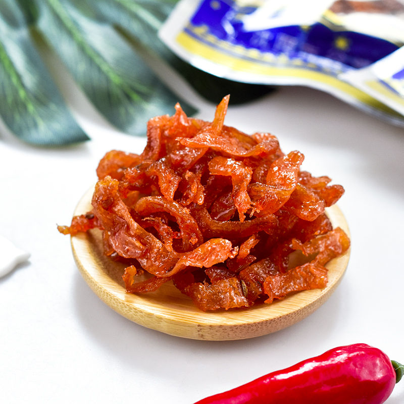 素干煸鱿鱼丝辣条32g8090后童年怀旧零食香麻辣素食素肉吴氏高丽30袋