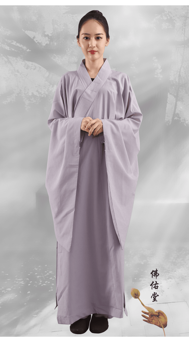 出家人和尚的衣服佛教用品夏季麻纱海青居士服女男款儿童小孩海清僧服