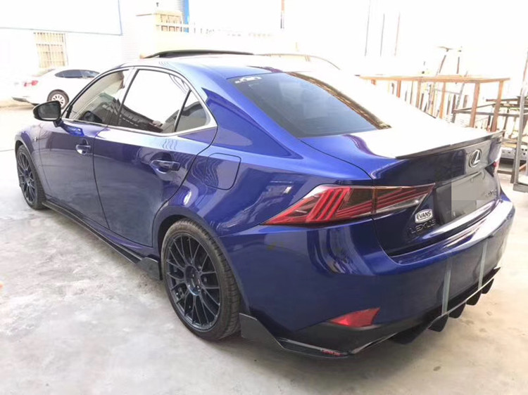 适用于17款雷克萨斯is250 300改装碳纤维小包围前唇侧裙后唇尾翼 尾翼