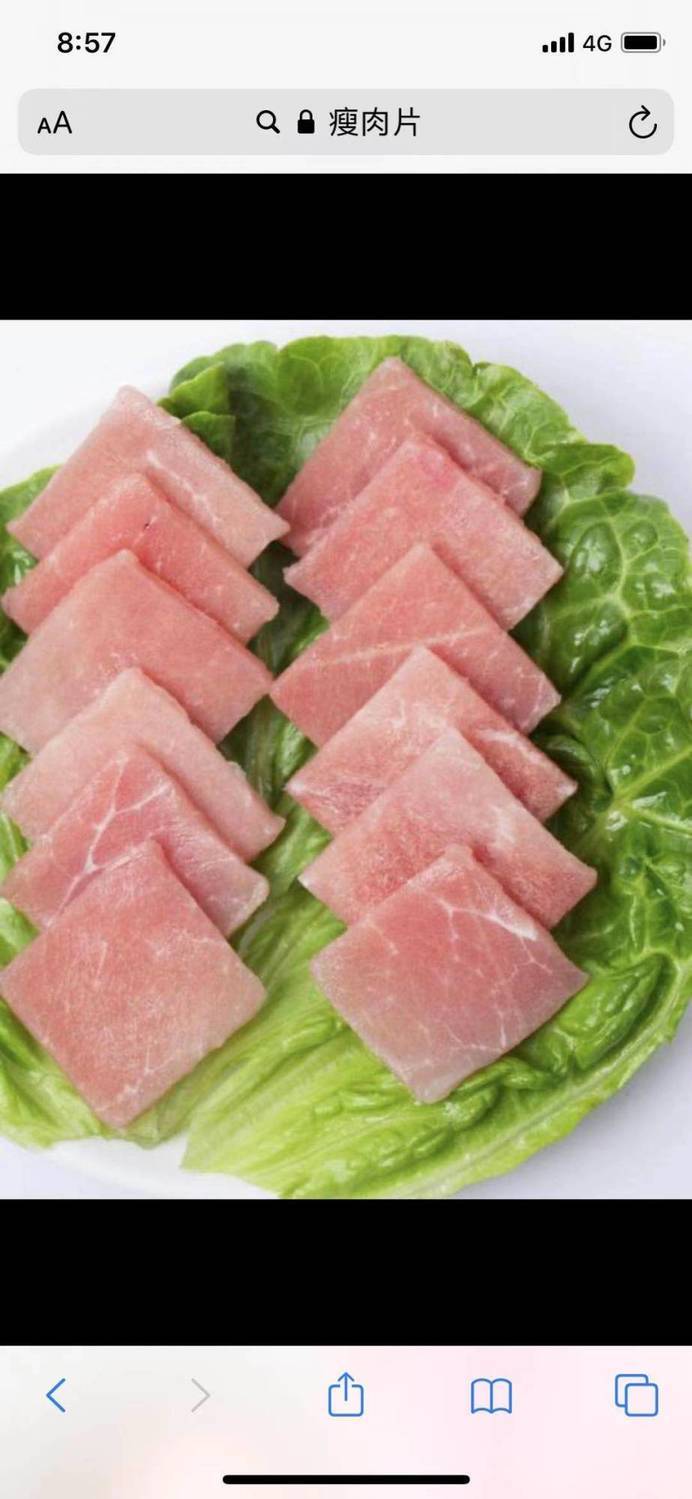 猪肉后腿肉4斤原切鲜肉新鲜冷冻肉片肉丝精瘦肉全国多城市 后腿精瘦肉