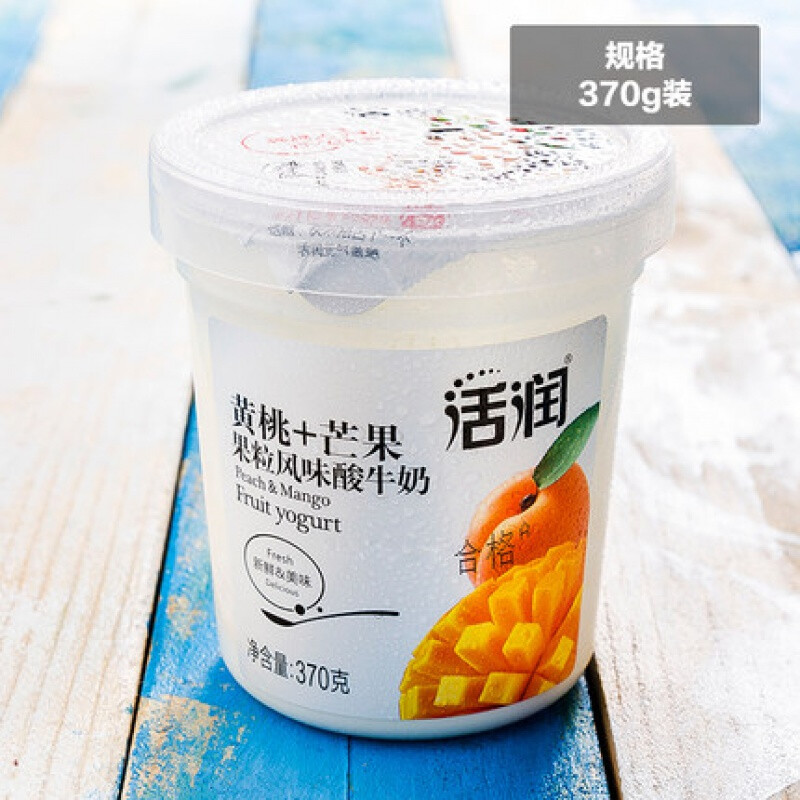 活润酸奶370g6杯新希望活润大果粒酸奶黄桃燕麦桑葚风味发酵乳益生菌