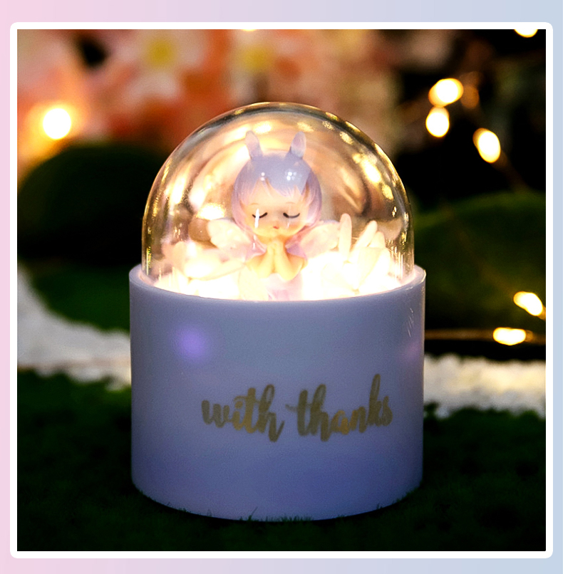 新年礼物⒎幸运盲盒摆件礼物网红新款女孩公仔玩具套许愿精灵盲盒带灯