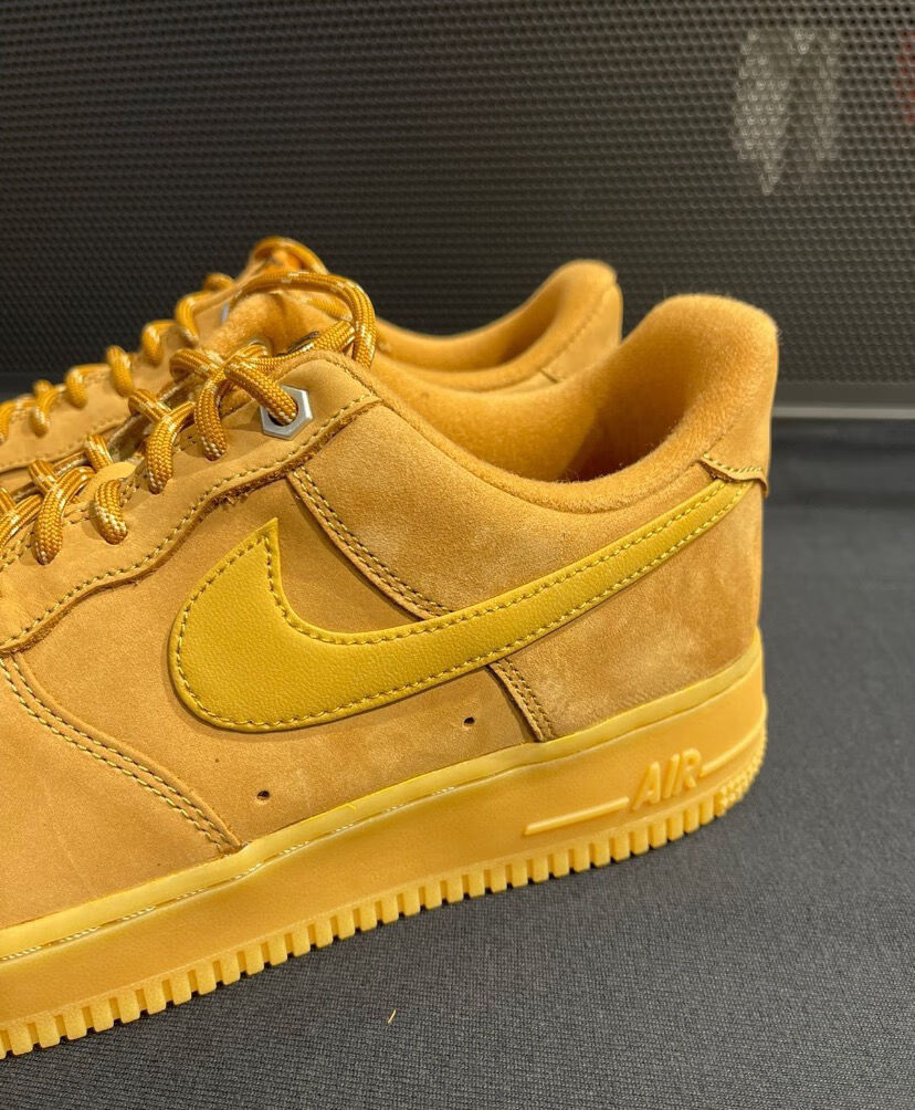 纯原1男女空军一号小麦色纯麂皮高版本af1休闲板鞋小麦色低帮麂皮版36