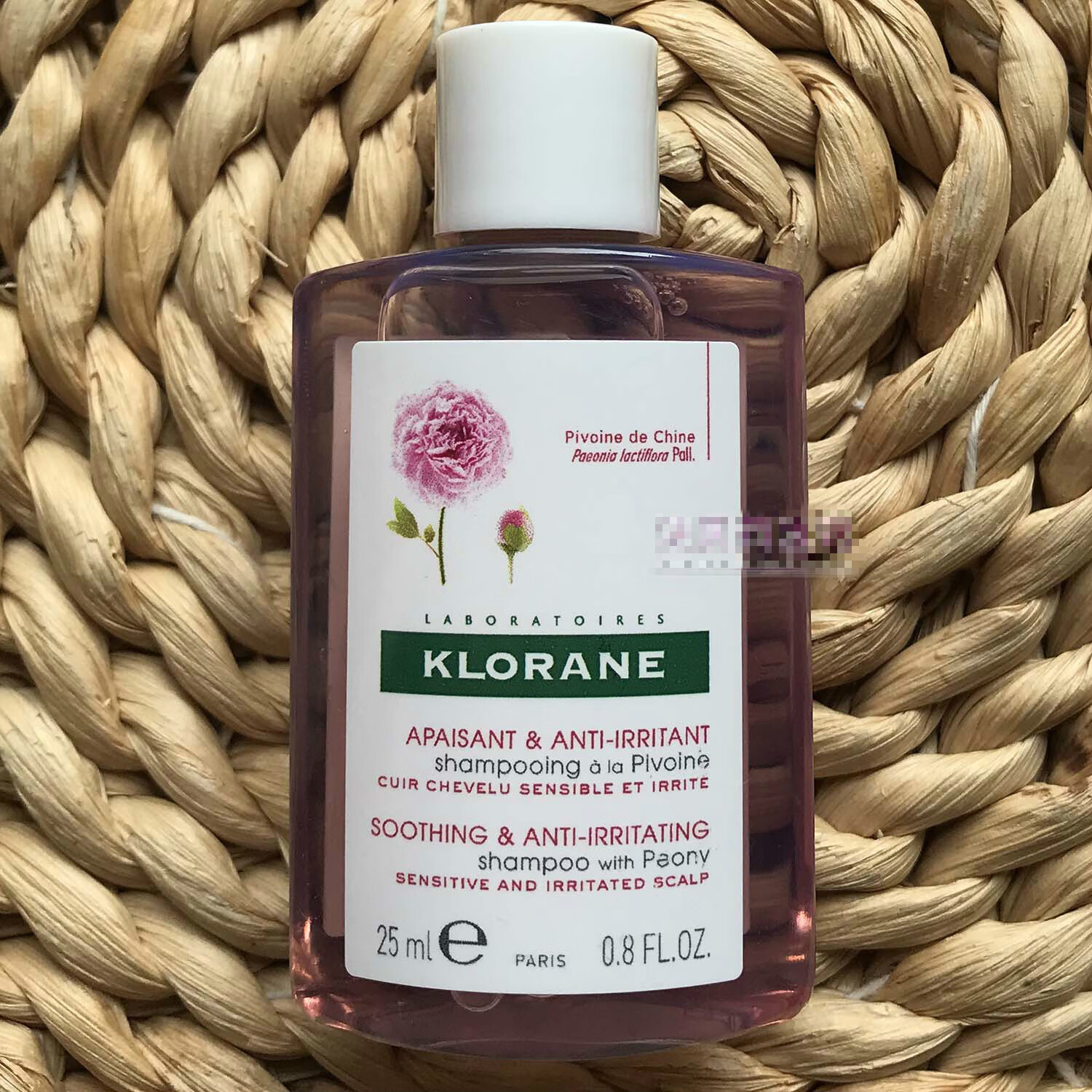 法国原装进口 康如klorane 芍药头皮舒缓洗发露400ml 凝胶 舒缓凝胶