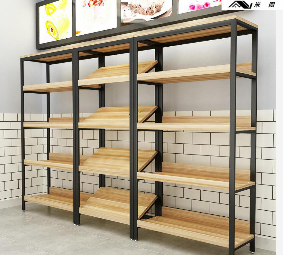 货架展会样品展示柜斜面陈列化妆水果商场鞋店超市红酒零食架 斜面四