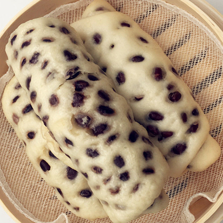 纯手工红豆馒头卷儿童老面早餐速食花卷包子食品面食早饭速冻诺斯食美