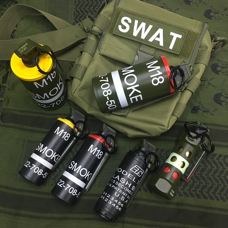 吃鸡游戏csgo周边震撼弹闪光m84模型cos道具男生礼物m18烟迅图m84小号