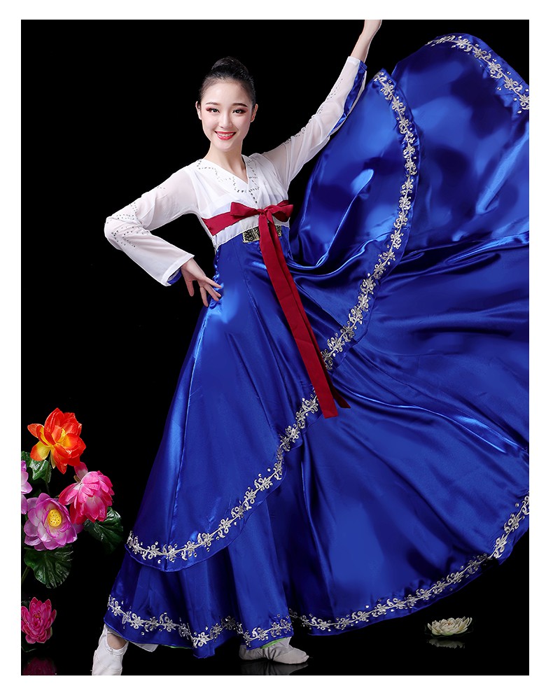 舒弗星韩舞服装女套装朝鲜族民族开场舞蹈演出服舞台大摆裙宫廷公主