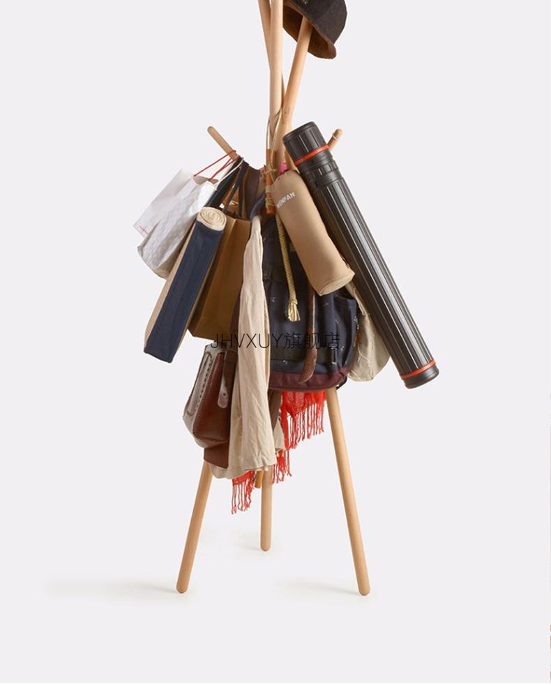 菩本piy衣帽架 nude衣帽架实木挂衣架 一般工作室piy原创设计红点奖