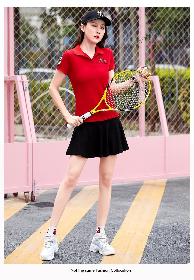 夏天女生羽毛球服休闲运动套装裙大码网球裙透气球衣半身套裙女装