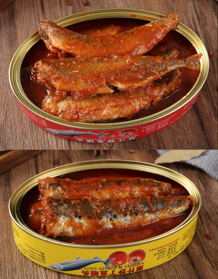 红塔茄汁鲭鱼罐头即食大连海鲜食品番茄沙丁鱼青鱼下饭菜水产罐装397g