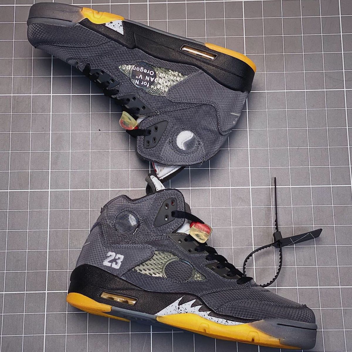 纯元aj5乔5帮主实战休闲运动篮球鞋黑蝉翼45