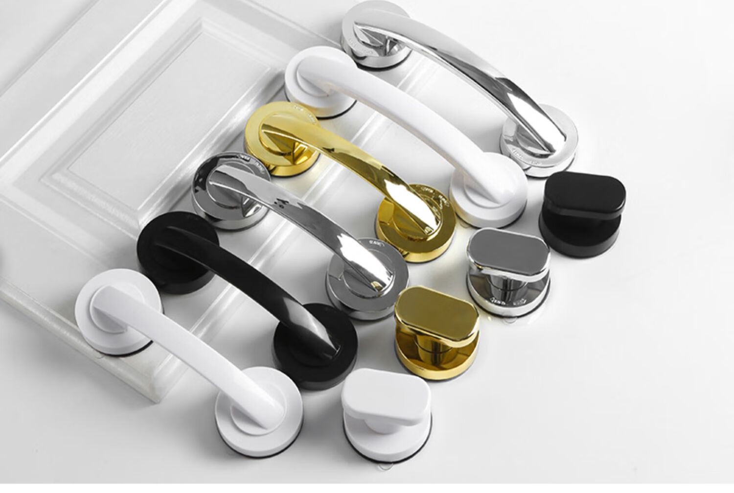 玻璃门吸盘拉手免打孔柜子拉环抽屉拉手橱柜推拉门拉手衣柜门把手