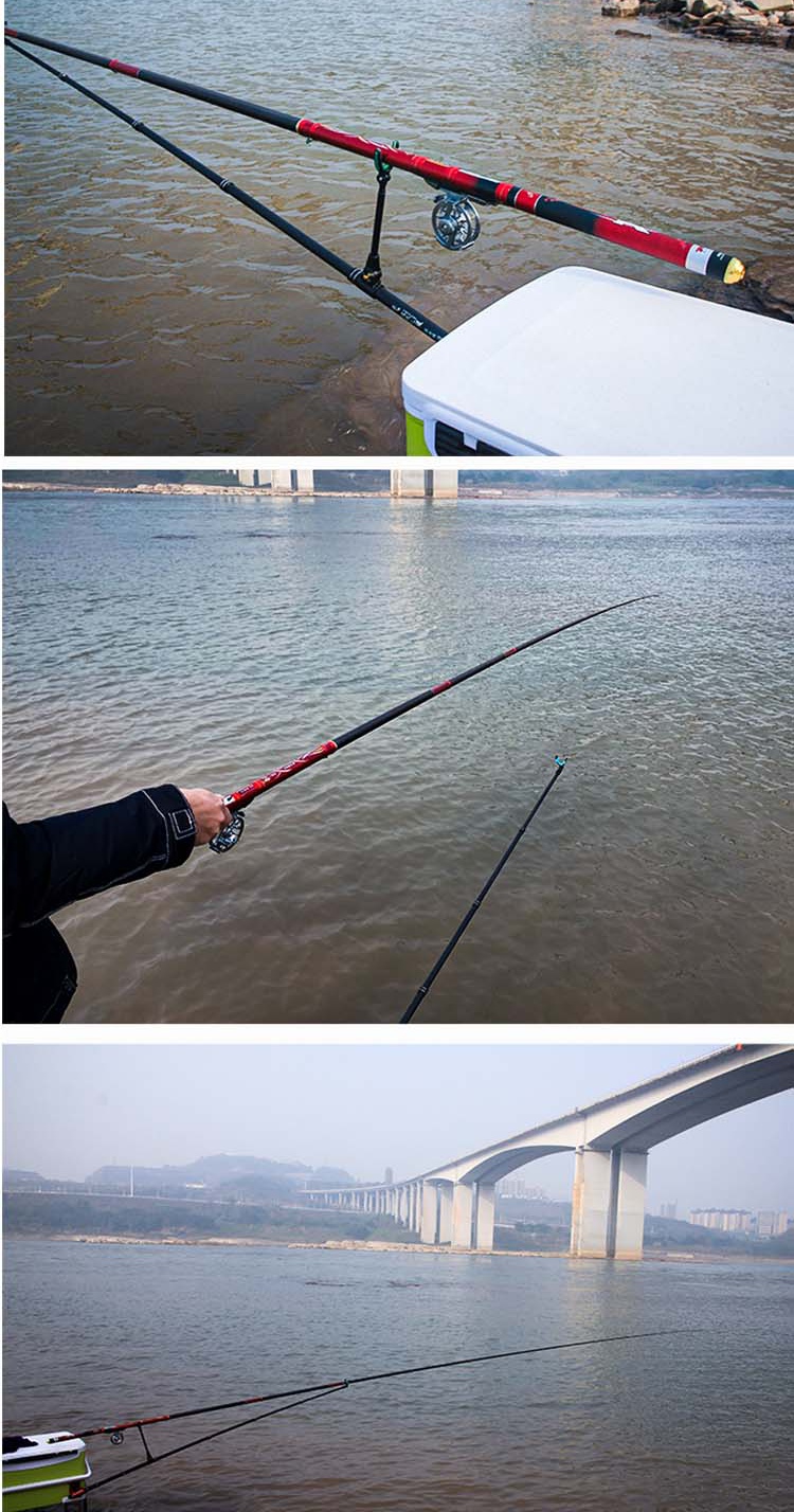 前打竿19调前打竿超轻超硬19调鱼竿三定位不剪线谷麦竿强拉力逗钓鱼竿
