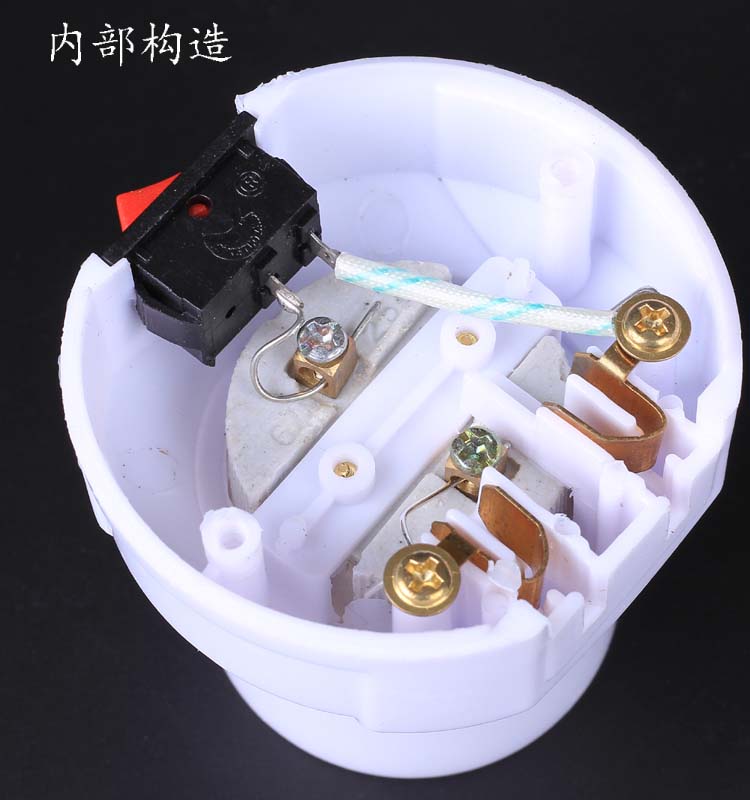 e27耐高温大功率灯头插座转换器陶瓷灯口开关一体螺口悬吊式灯口58米