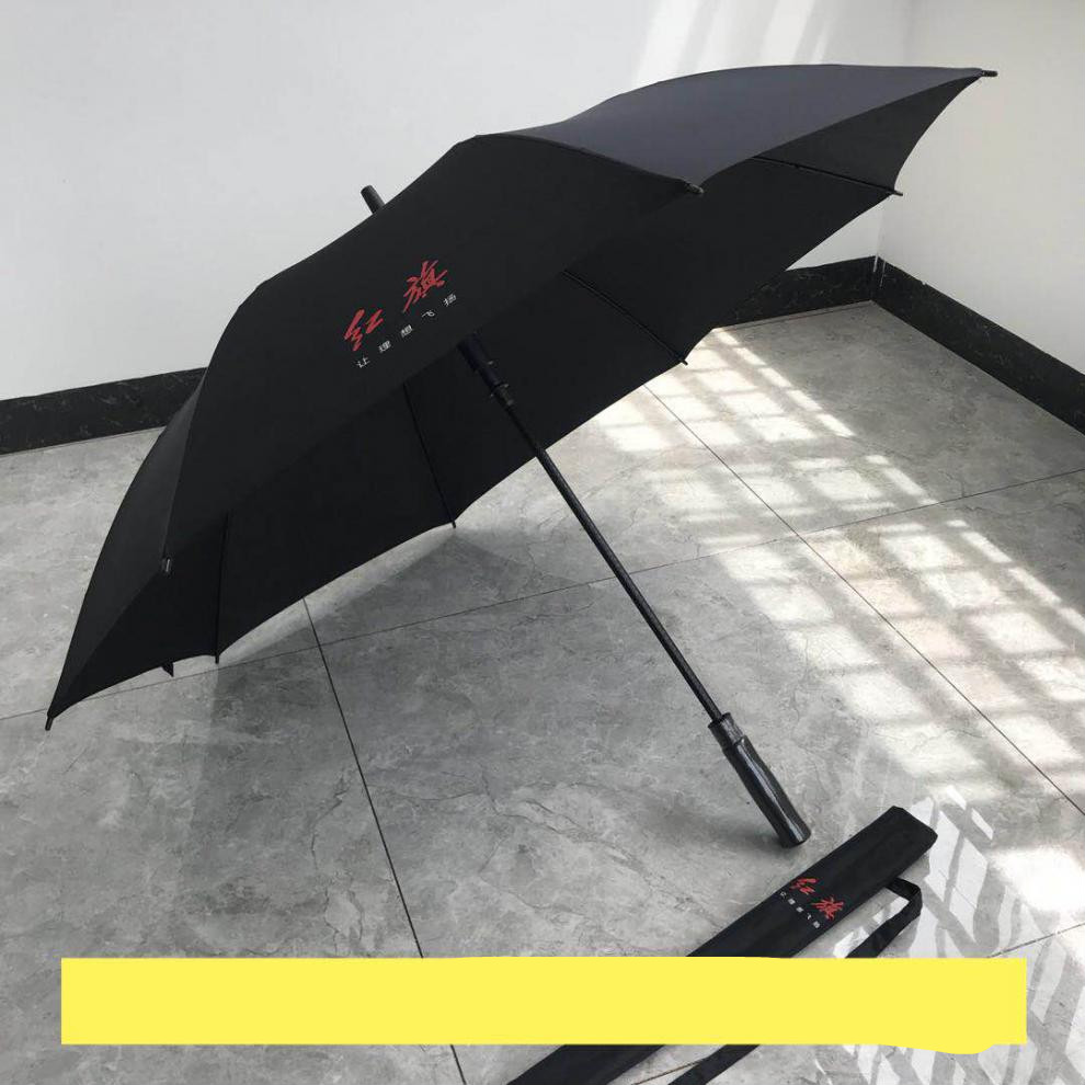 出极红旗雨伞国产劳斯莱斯4s店全自动折叠伞超大号长柄定制logo广告伞