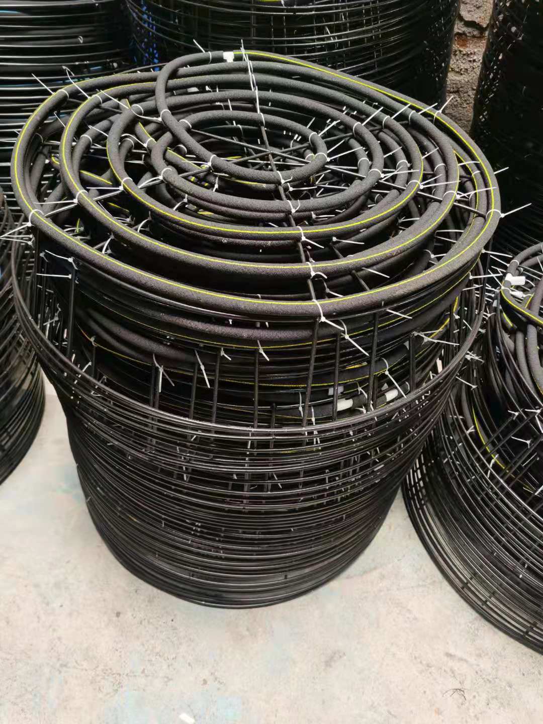 曝气盘爆气盘增氧盘曝气盘纳米气盘浸塑盘曝气管高水底增氧 40盘绕了2