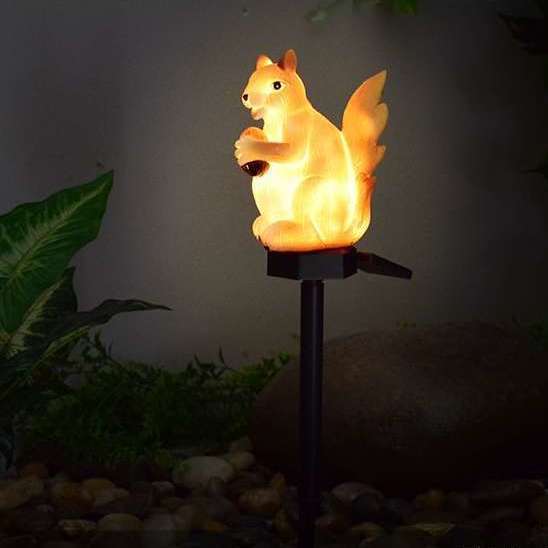 【2022新款】太阳能动物灯户外防水卡通灯松鼠灯园林造型灯庭院装饰灯