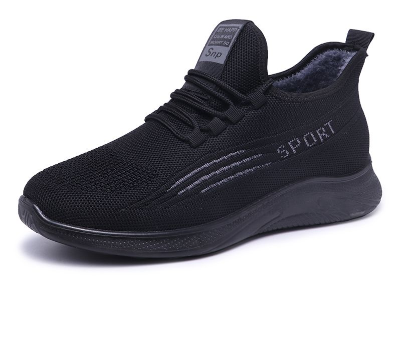 老头棉鞋保温鞋男冬季布鞋男棉鞋加绒保暖中老年爸爸鞋平底防滑红色39