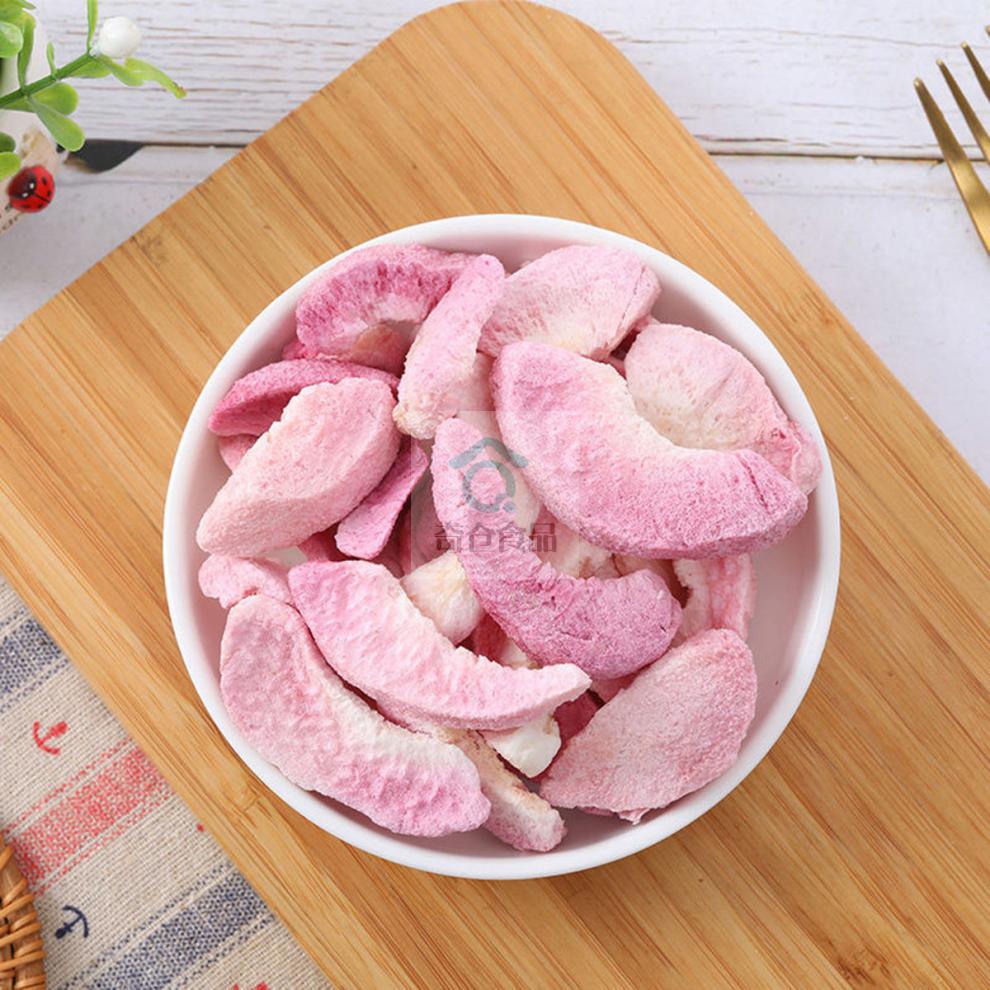 冻干白桃干桃子水蜜桃干冻干水果干年货小零食小吃休闲食冻干白桃冻干