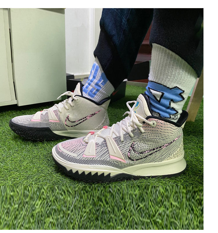 欧文7代篮球鞋kyrie7ep白绿蓝数学公式owen欧文七实战通用运动鞋8