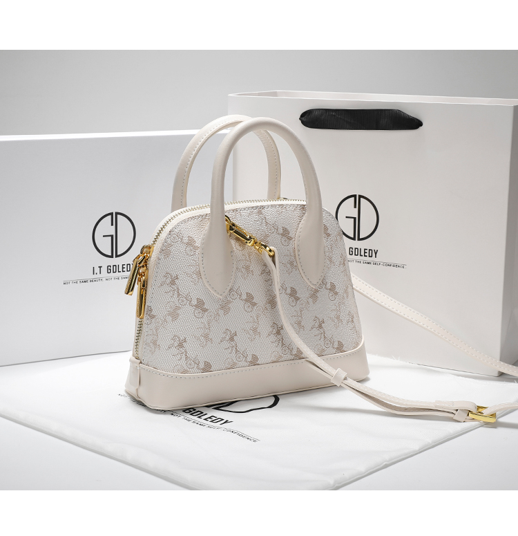 奢侈品包女香港itgdledy丝巾真皮马拉车贝壳包高级质感时尚百搭女包 