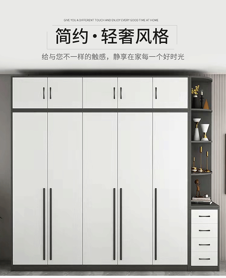 衣柜拉手现代简约加长金色柜门抽屉橱柜轻奢黑色t型长条把手黑色孔距