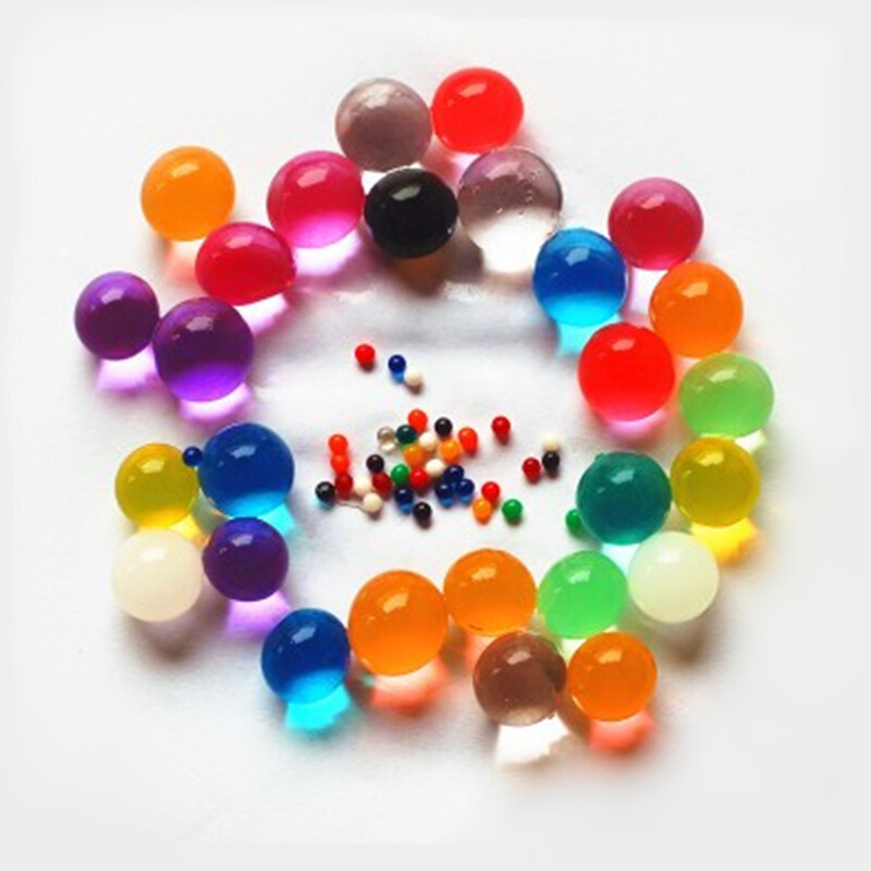 中梦海绵宝宝吸水球绿植花卉水培定植颜色可选黑色500粒