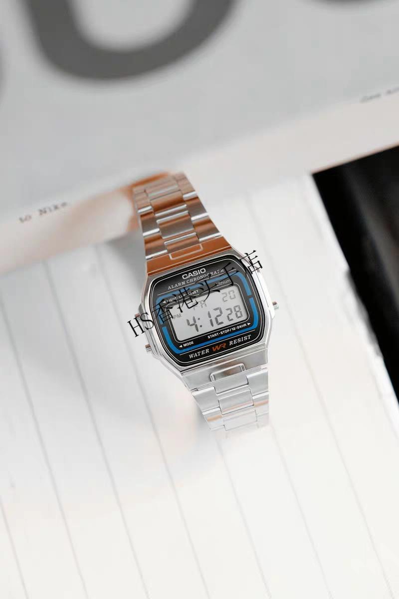 陈小春同款手表卡西欧casio a158wa f-84w f91wa代购小方块电子表 la