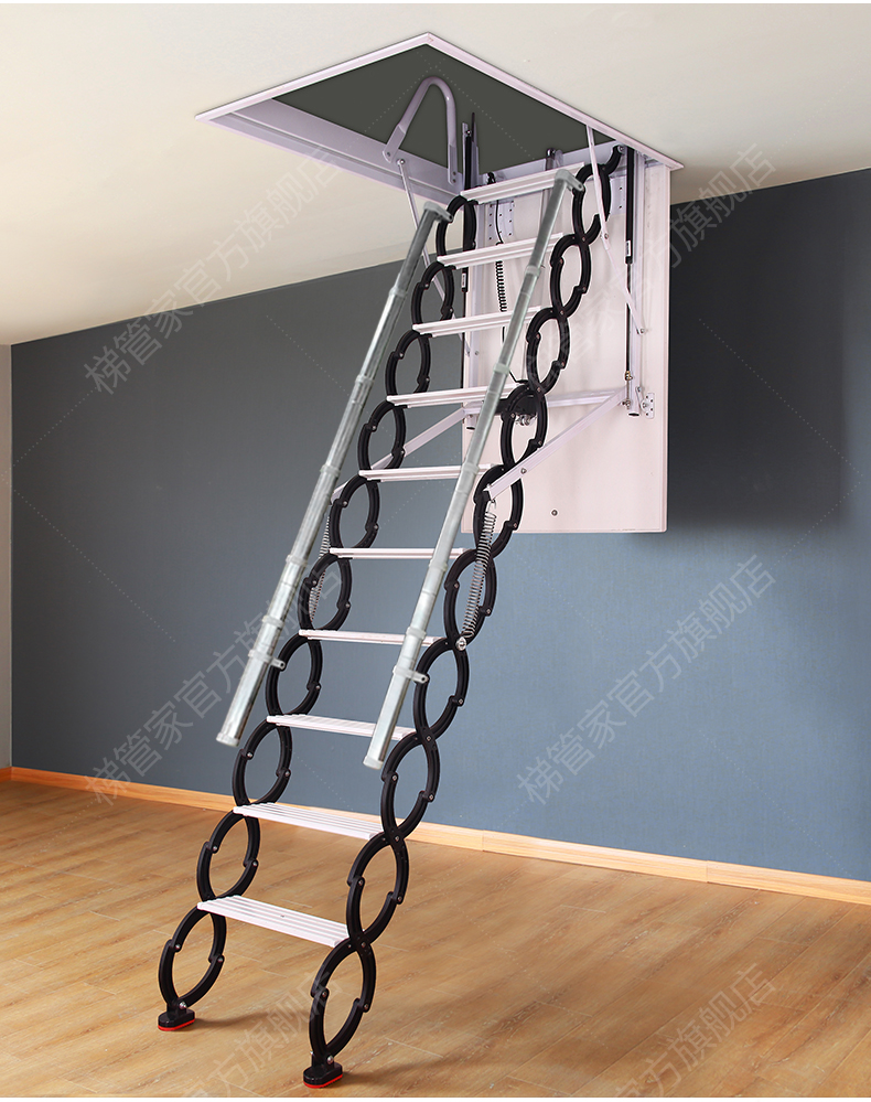 梯管家上门安装电动阁楼伸缩楼梯别墅复式全自动隐形楼梯爬梯升降家用