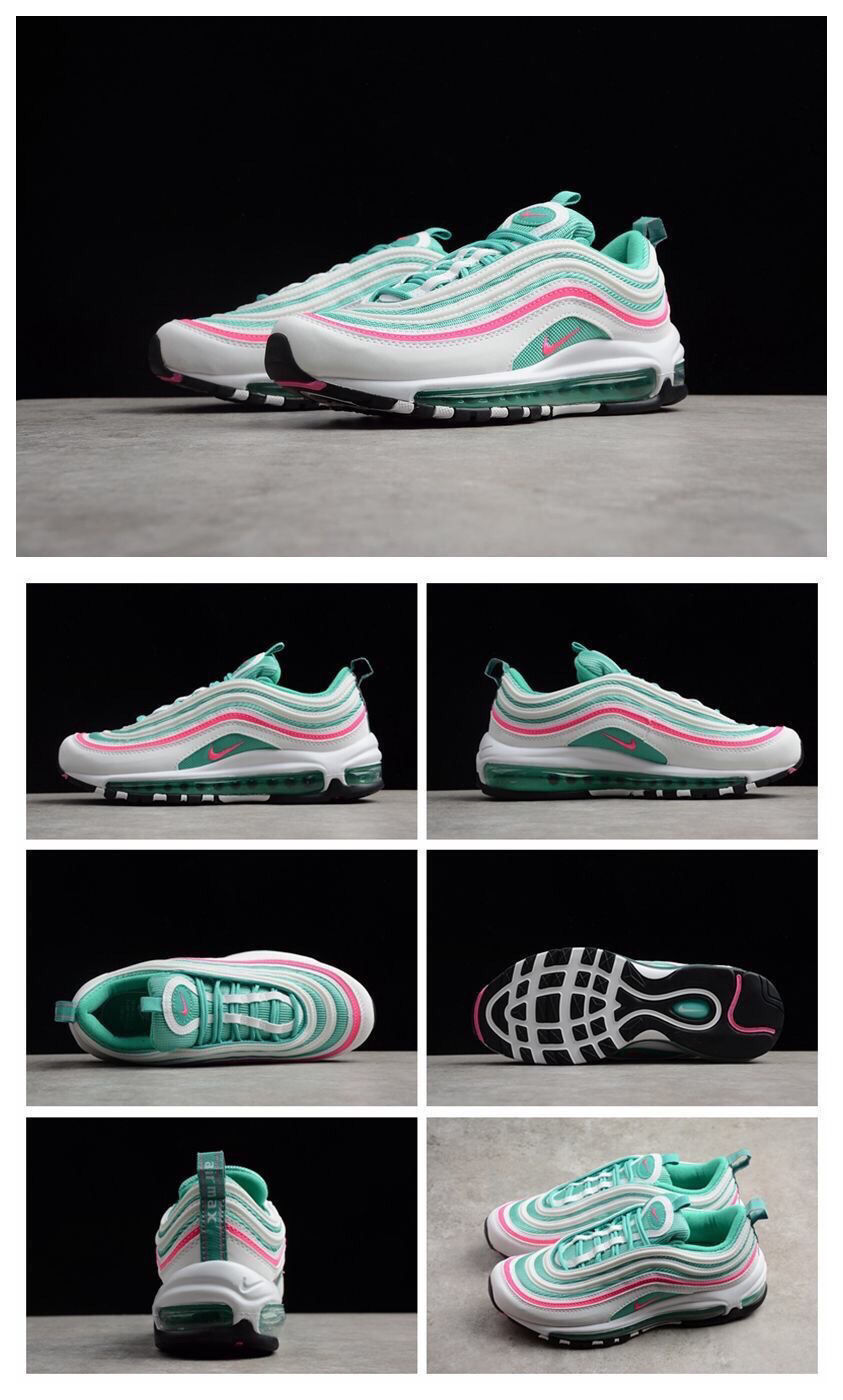 air max 97圣水跑步鞋男女银全掌气垫回到未来笑脸运动 97蓝色笑脸 36