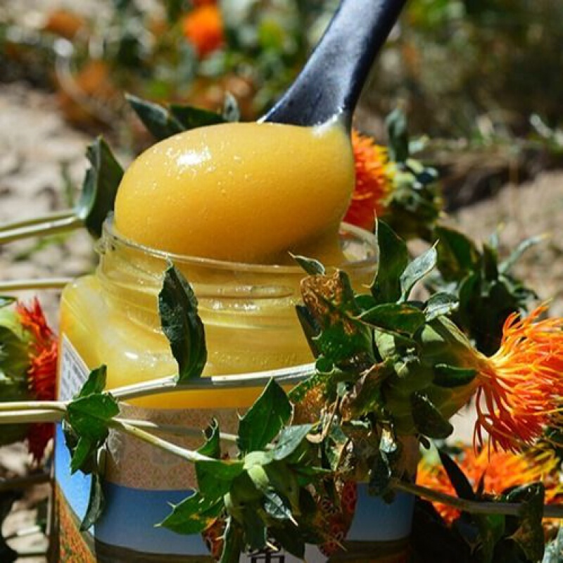 新疆伊犁海拔黑蜂蜜塔城农家百花蜜土蜂蜜红花葵花蜜山花蜜500g安徽