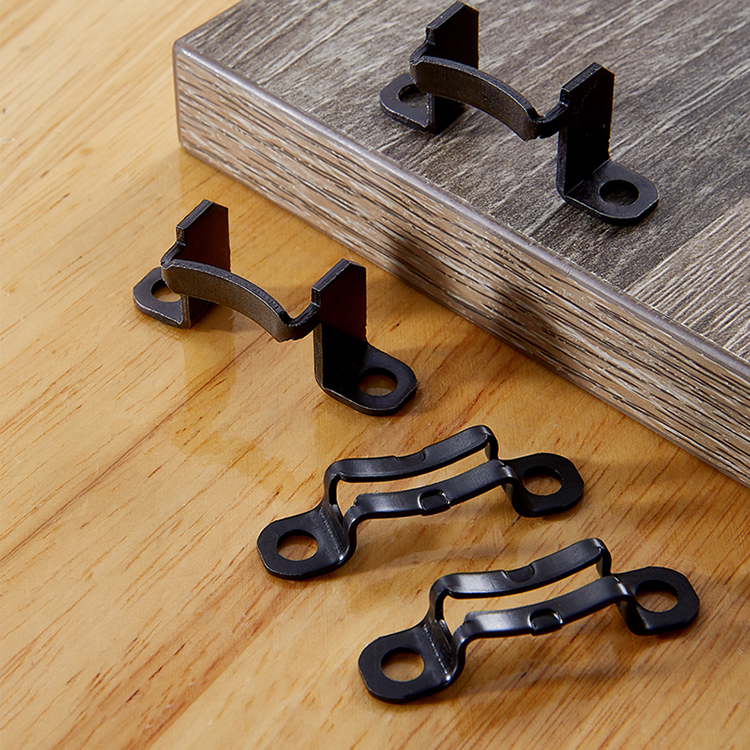 定制隐形二合一连接件全通半通平扣衣柜家具连接件隐形扣件五金配件浅