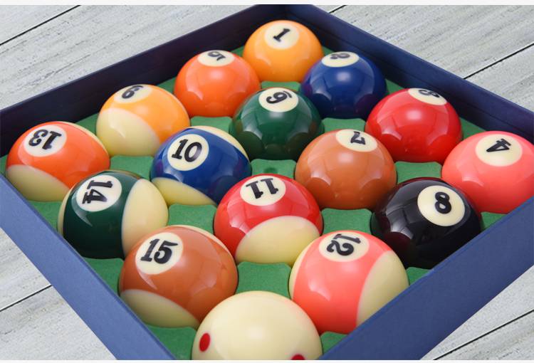 台球母球台湾水晶大小号台球子美式黑八九球十六彩桌球中式黑8母球曼