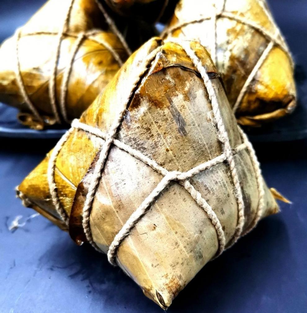 晨臻海南定安粽子海南定安黑猪蛋黄肉粽海南特产 【传统】黑猪肉蛋黄