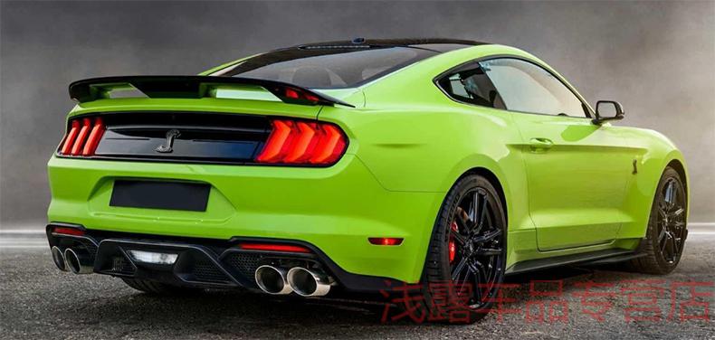 福特野马尾翼改装mustang15-21款中美规gt500大尾翼碳纤纹19 20款