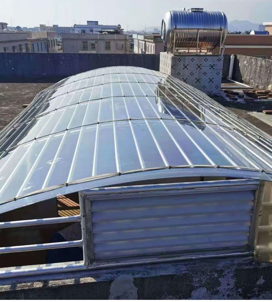 亚克力塑料板pc耐力板阳光板透明塑料板采光户外挡雨棚屋顶阳光房大棚