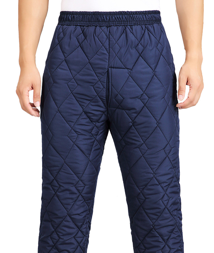 冬季中老年棉裤男加绒加厚爷爷大码松紧裤冷库防寒保暖裤老人棉裤棉裤