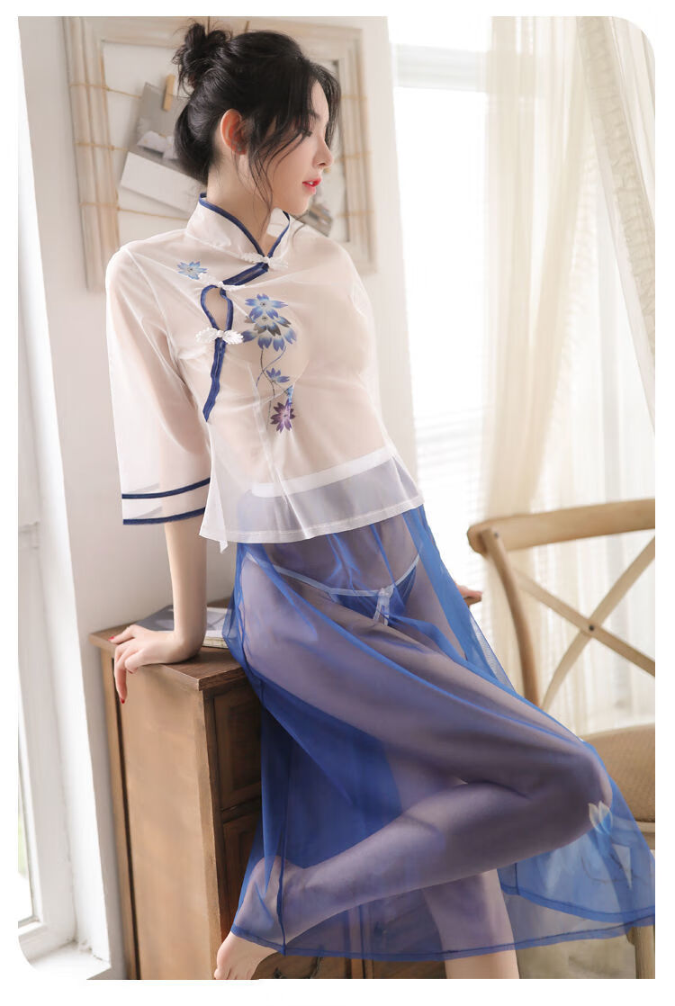 新款情趣内衣情趣性感内衣古装透视制服激情套装旗袍开档睡裙角色扮演