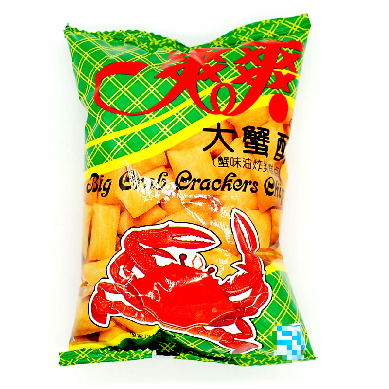 七宝一丁爽爽大蟹酥80后童年经典怀旧食膨化食品35克20袋